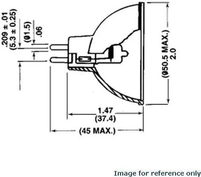 Alt view image 2 of 8 - EXR bulb OSRAM 300w 82v MR13 GX5.3 Clear Halogen Light Bulb