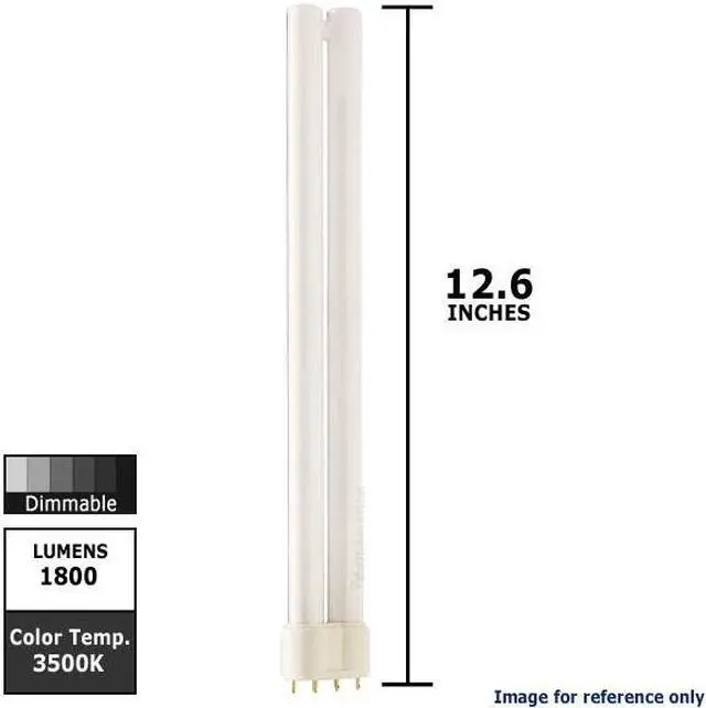 Alt view image 3 of 5 - Philips 359331 - PL-L 24W/35 Single Tube 4 Pin Base Compact Fluorescent Light Bulb
