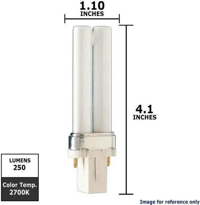 Alt view image 3 of 9 - Philips 146712 - PL-S 5W/827/2P ALTO Single Tube 2 Pin Base Compact Fluorescent Light Bulb