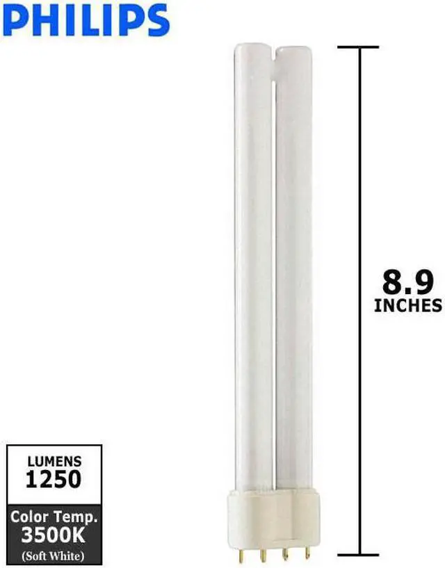 Alt view image 3 of 7 - Philips 345009 - PL-L 18W/30 Single Tube 4 Pin Base Compact Fluorescent Light Bulb