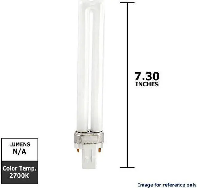 Alt view image 6 of 12 - Plug-In CFL Bulb, T4, 2-Pin (GX23), Lumens 710 lm, Dimmable No, Watts 13W