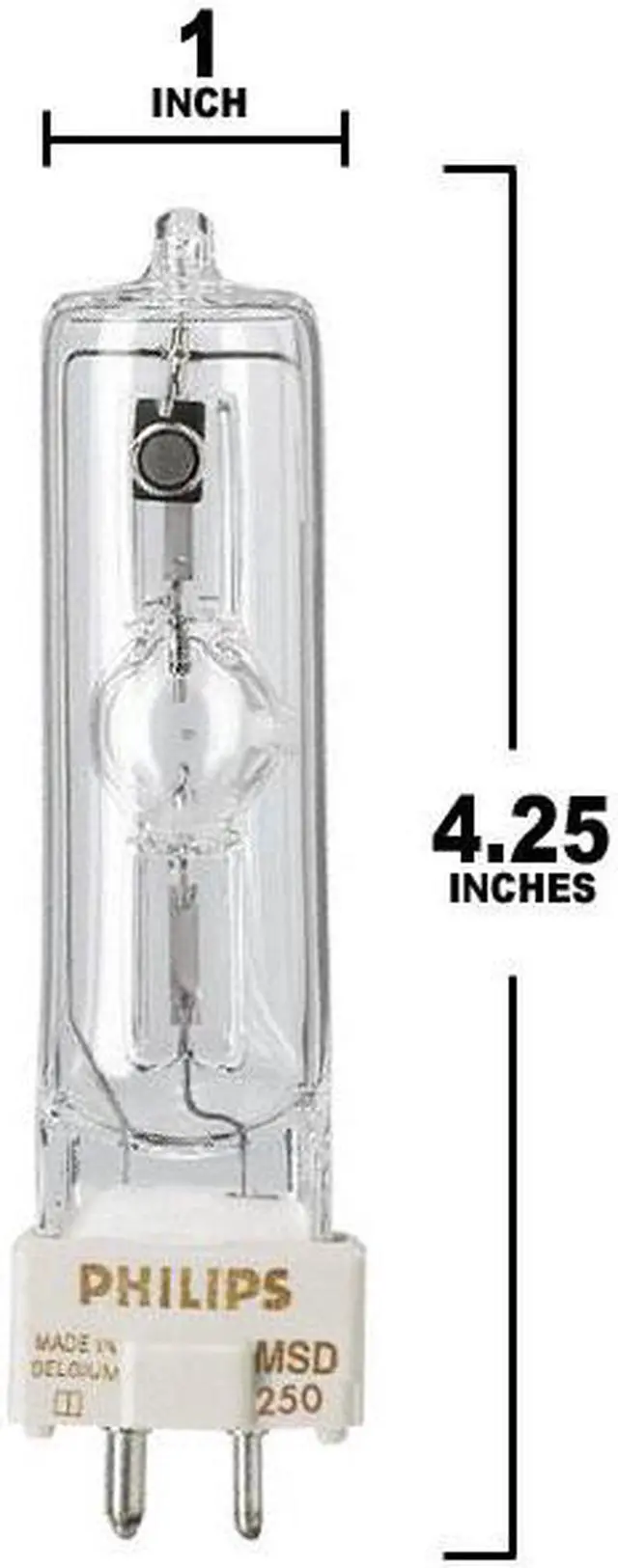Alt view image 2 of 6 - MSD 250/2 Bulb -Philips 8500K MH MSD250/2 Metal Halide Lamp