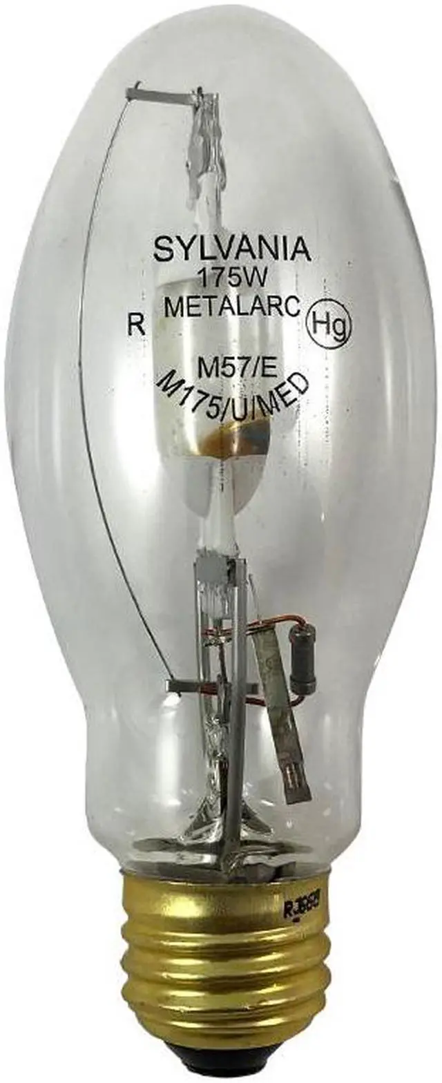 Alt view image 3 of 5 - SYLVANIA M175/U/MED 175W ED17 M57/E Metal Halide Light Bulb