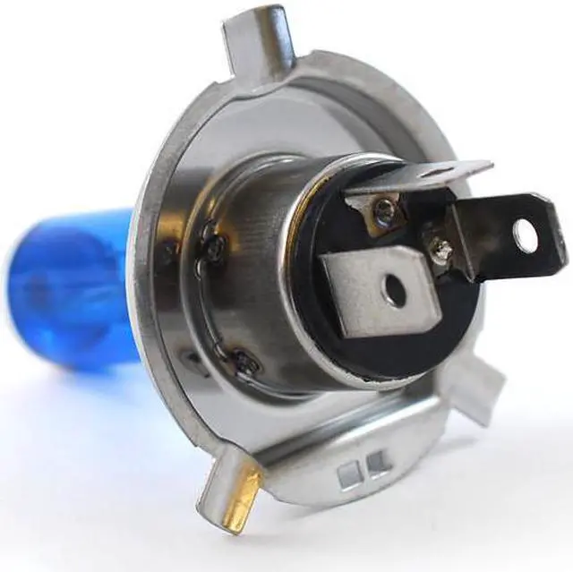 Alt view image 3 of 7 - BULBAMERICA H4 - 100W/80W 12V P43T Xenon White Twin Pack Halogen Light Bulb