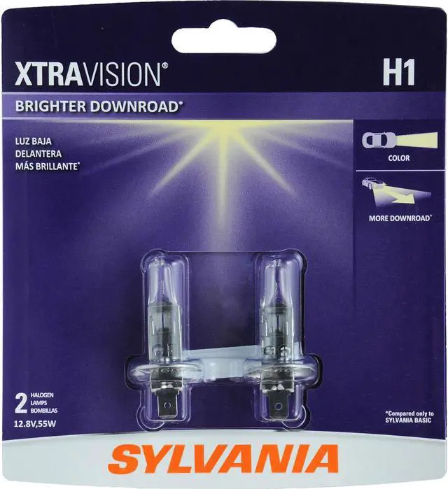 Main image of 2-PK SYLVANIA H1 XtraVision Headlight Automotive Bulb