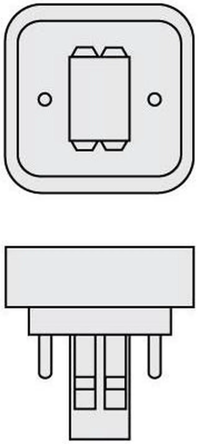Alt view image 4 of 4 - Sylvania 21119 - CF13DD/830/ECO Double Tube 2 Pin Base Compact Fluorescent Light Bulb
