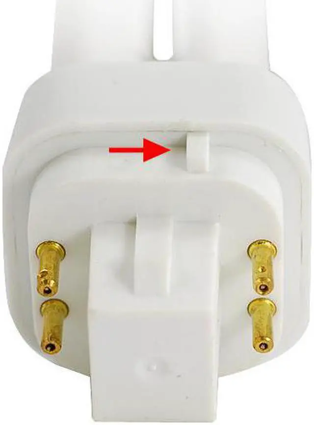 Alt view image 4 of 4 - Ushio 3000238 - CF26DE/865 Double Tube 4 Pin Base Compact Fluorescent Light Bulb