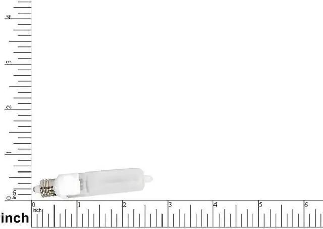 Alt view image 3 of 8 - Ushio 1003092 - JD120V-100WF/E11 Screw Base Single Ended Halogen Light Bulb