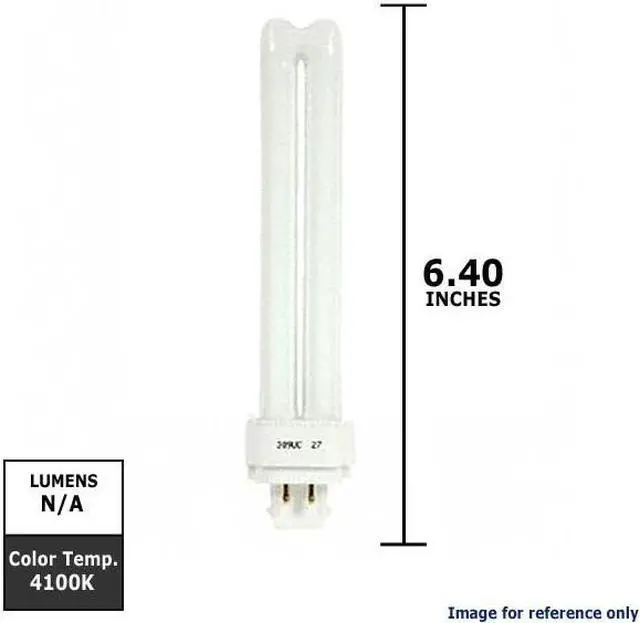 Alt view image 5 of 5 - GE 97613 - F26DBX/841/ECO4P Double Tube 4 Pin Base Compact Fluorescent Light Bulb