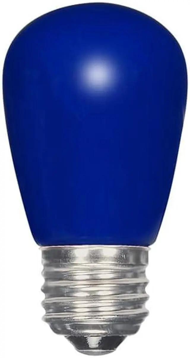 Alt view image 3 of 3 - 1.4w S14 LED 120v Ceramic Blue E26 Medium base