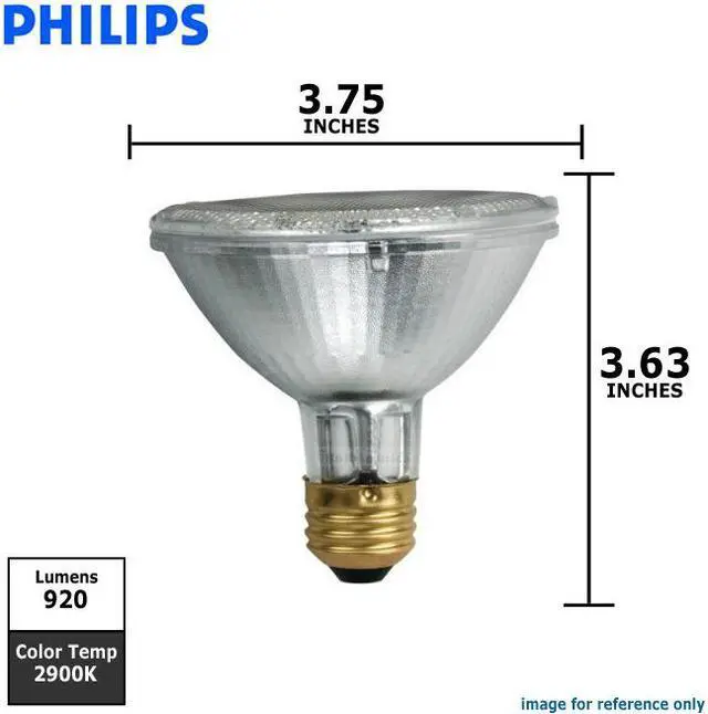 Alt view image 2 of 3 - Philips 53w 120v PAR30S Wide Flood EcoVantage Halogen Light Bulb