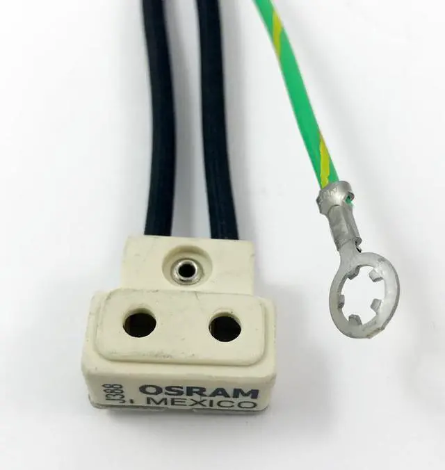 Alt view image 3 of 4 - OSRAM TP22H G9.5 Lampholder Ceramic Socket 1000w 250v 3 Wire 64in Lead 16GA CE