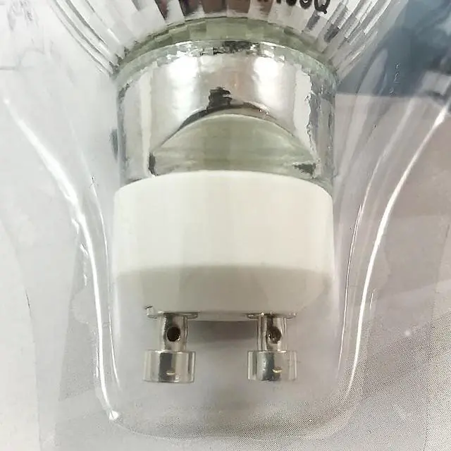 Alt view image 6 of 7 - GE 35w 120v FMW MR16 GU10 Edison Quartzline Flood FL Halogen Light Bulb
