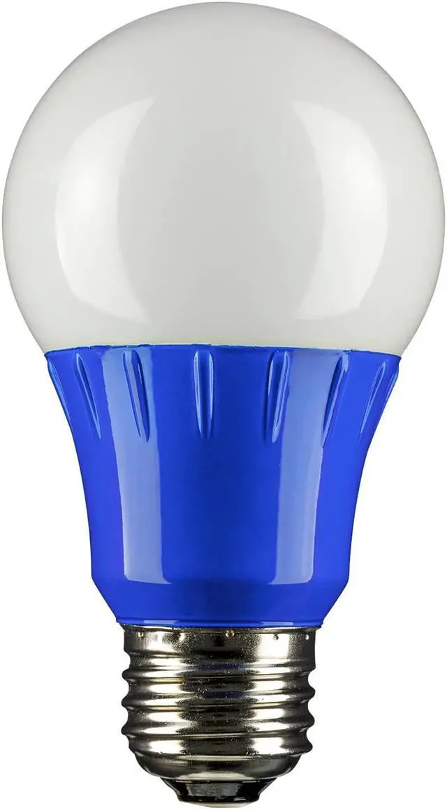 Alt view image 2 of 5 - SUNLITE Blue A19 LED 3w Medium (E26) Base Light Bulb - 80145-SU
