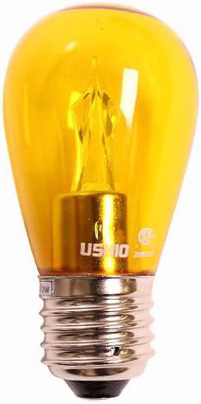Alt view image 2 of 2 - USHIO 1003934 - 2W UTOPIA LED S14, Yellow, E26 1003934 Sign Scoreboard LED Light Bulb