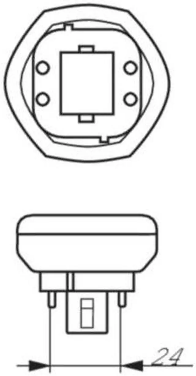 Alt view image 3 of 3 - Philips 18w Triple Tube 4-Pin GX24Q-2 4100k Fluorescent Light Bulb