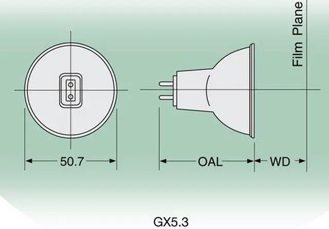 Alt view image 3 of 4 - Ushio 1000344 - EPN JCR12V-35W Projector Light Bulb