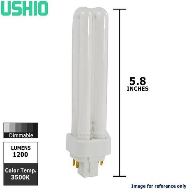 Alt view image 2 of 4 - USHIO Compact Fluorescent 18w CF18DE/835 Dimmable Bulb