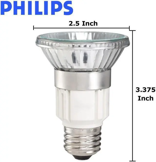 Alt view image 2 of 3 - Philips 20w 120v PAR20 Flood 2900K Halogen Light Bulb