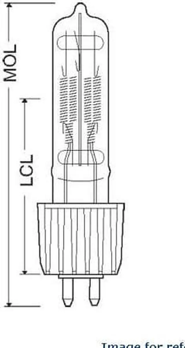 Alt view image 4 of 4 - OSRAM 54704 HPL 750/240/X UCF 750W 240V Long Life HPL bulb