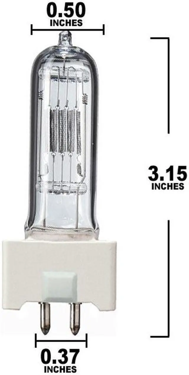 Alt view image 3 of 5 - OSRAM FKW CP81 300w 120v GY9.5 Base Halogen Light Bulb