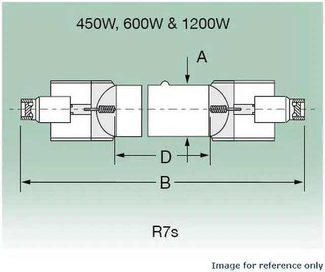 Alt view image 2 of 2 - Ushio 5000062 - MHL-1000/1 1200 watt Metal Halide Light Bulb