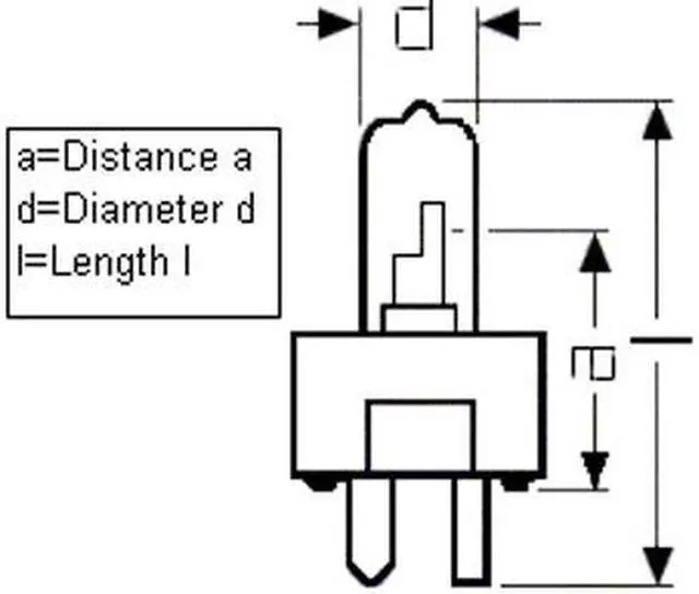 Alt view image 2 of 3 - OSRAM 58750 200W 6.6A EZL/DL GY9.5 Base Airfield Bulb