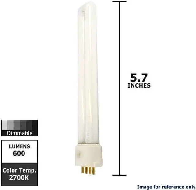 Alt view image 3 of 5 - USHIO Compact Fluorescent 9w CF9SE/827 Dimmable Bulb