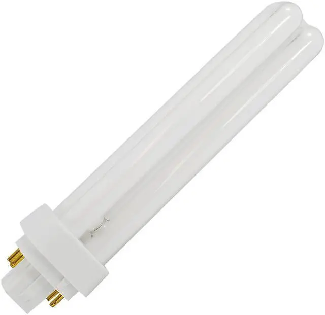 Alt view image 3 of 4 - Ushio 3000238 - CF26DE/865 Double Tube 4 Pin Base Compact Fluorescent Light Bulb
