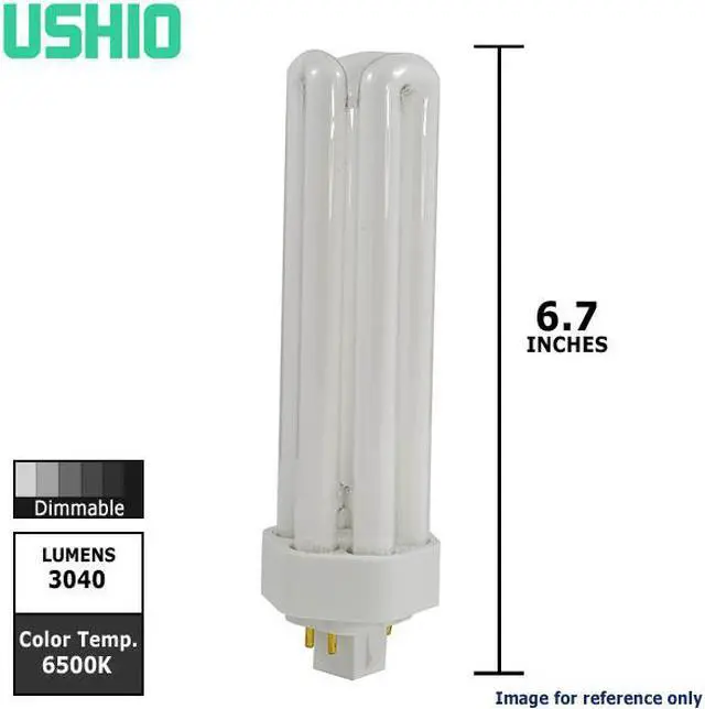 Alt view image 2 of 6 - Ushio 3000226 - CF42TE/865 Triple Tube 4 Pin Base Compact Fluorescent Light Bulb