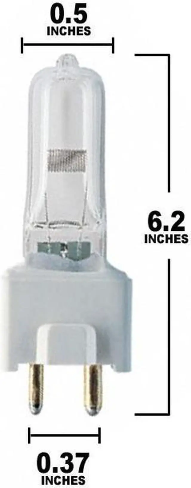 Alt view image 2 of 3 - 64654 HLX Osram 250W 24V GY9.5 T4 Halogen Light Bulb