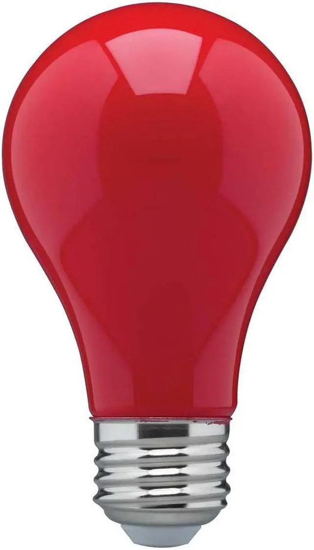 Main image of 8W A19 LED Ceramic Red Medium base 360 deg. beam spread 120V