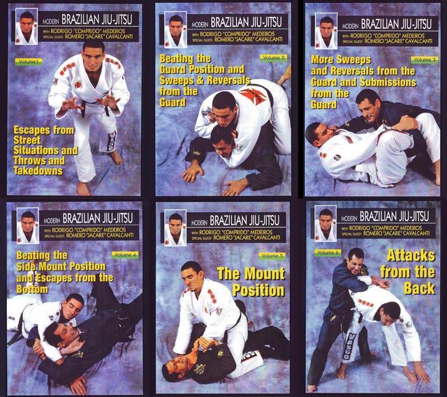 6 DVD SET Modern Brazilian Jiu Jitsu by Rodrigo 'Comprido' Medeiro