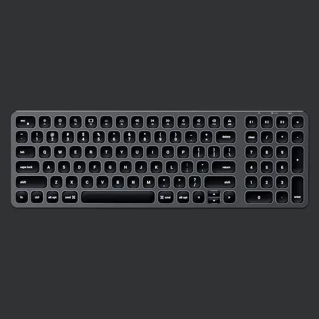 Alt view image 4 of 7 - Satechi Compact Backlit Bluetooth Keyboard – Wireless Bluetooth 5.0 & Multi-Device Sync – Compatible with 2020/2018 MacBook Air, 2020/2018 iPad Pro, 2020/2019 MacBook Pro, 2012 & Later Mac Devices