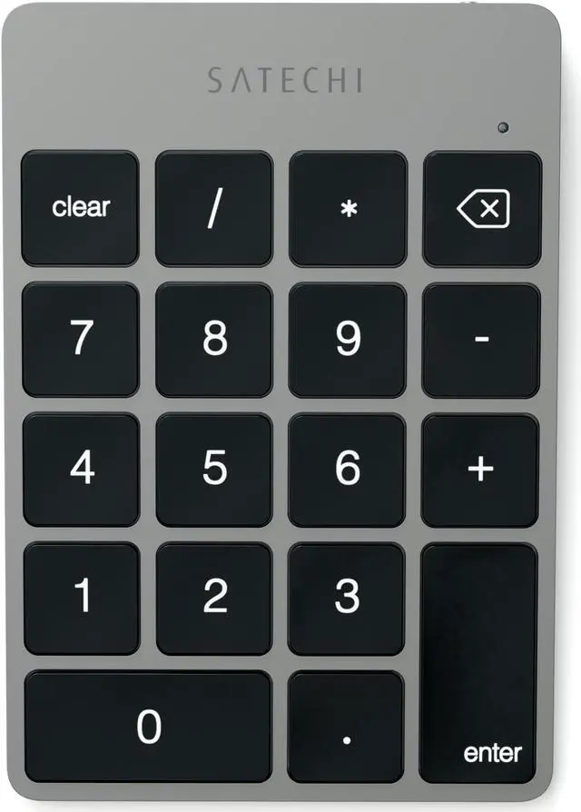 Alt view image 2 of 7 - Satechi Slim Aluminum Bluetooth Wireless 18-Key Keypad Keyboard Extension - Compatible with 2017 iMac, iMac Pro, MacBook Pro, MacBook, iPad, iPhone, Dell, Lenovo and More