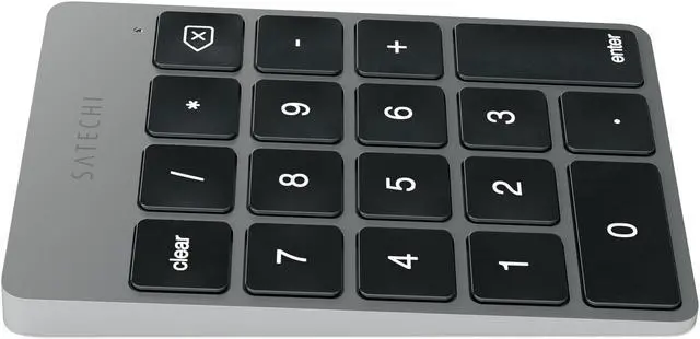 Alt view image 5 of 7 - Satechi Slim Aluminum Bluetooth Wireless 18-Key Keypad Keyboard Extension - Compatible with 2017 iMac, iMac Pro, MacBook Pro, MacBook, iPad, iPhone, Dell, Lenovo and More