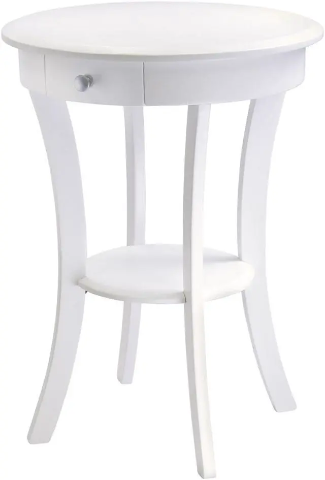 Main image of Sasha Round Accent Table In White By Winsome