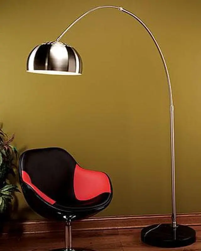 Alt view image 3 of 6 - Chrome Arch Floor Lamp
