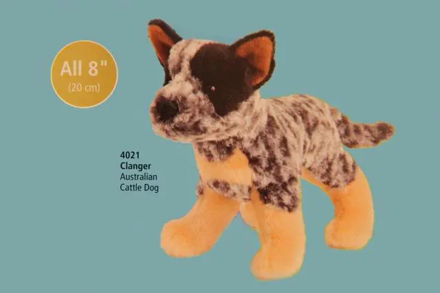 Alt view image 3 of 9 - Clanger Australian Cattledog 8" by Douglas Cuddle Toys