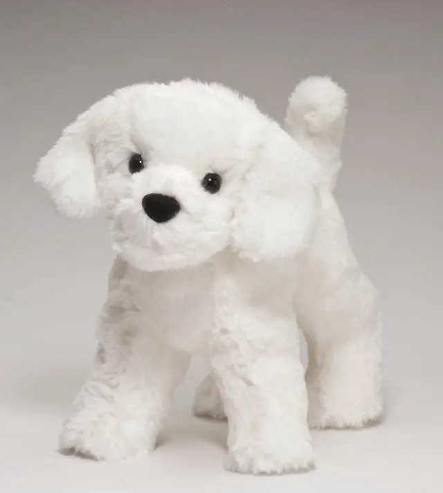 Alt view image 2 of 8 - Dandelion Puff Bichon Frise 8" by Douglas Cuddle Toys