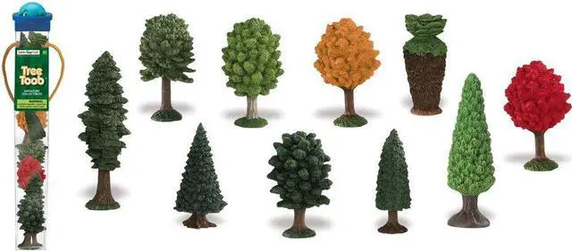 Main image of Plastic Miniatures In Toobs-Trees