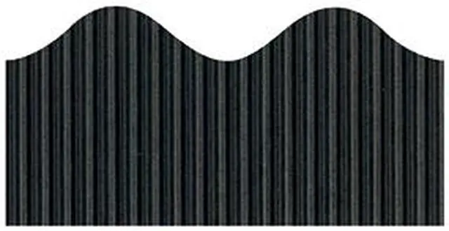 Main image of Pacon Bordette Decorative Border, 2 1/4" X 50' Roll, Black 37306