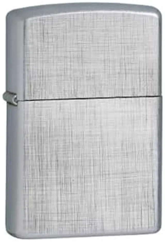 Main image of Zippo ZOZO28181 Lighter Linen Weave Chrome 28181