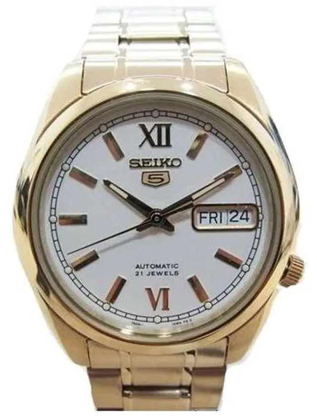 Alt view image 2 of 4 - Seiko 5 Gold Watch SNKL58K1
