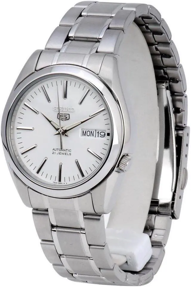 Main image of Seiko 5 #SNKL41K1 Men's Stainless Steel Silver Dial Self Winding Automatic Watch