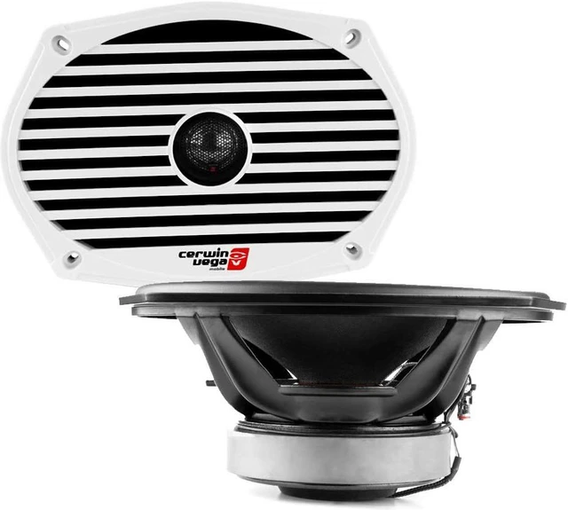 Main image of Cerwin-Vega ST69CX 6" x 9" 250W Max / 125W RMS 2-Way Marine Coaxial Speakers (Pair), Black