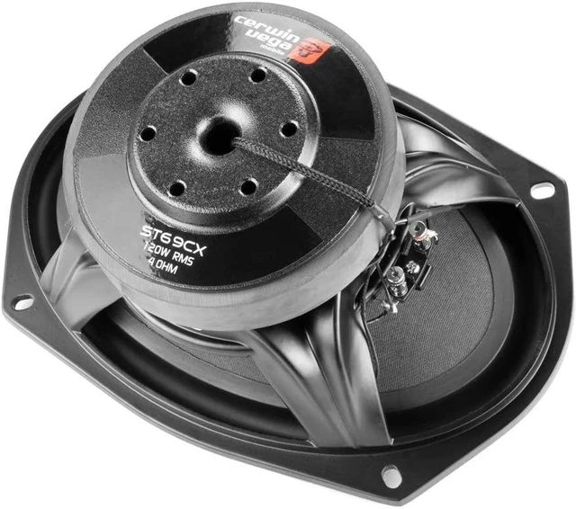 Alt view image 4 of 9 - Cerwin-Vega ST69CX 6" x 9" 250W Max / 125W RMS 2-Way Marine Coaxial Speakers (Pair), Black