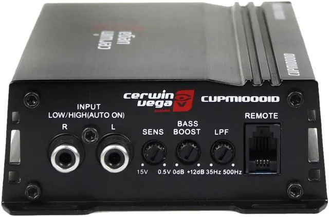 Alt view image 3 of 10 - Cerwin Vega 1 Channel Monoblock Amplifier Mini Series Amp CVPM10001D