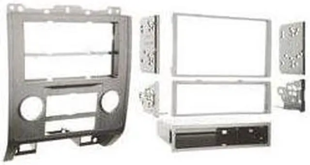 Main image of Metra 99-5814S Single or Double DIN Installation Dash Kit for 2008-up Ford Escape, Mercury Mariner, and Mazda Tribute (Silver)