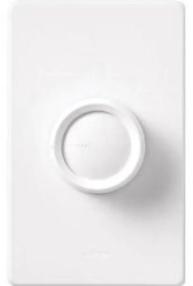 Main image of Lutron Rotary 3 Way Push On/Off Dimmer 600W White LUTRON ELECTRONICS D-603P-WH